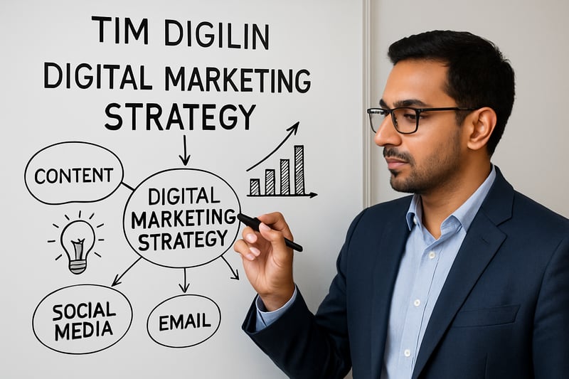 Tim Digilin merancang strategi digital marketing untuk klien perusahaan